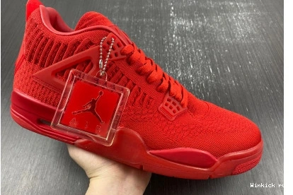 Jordan 4 Red Flyknit Retro 1009